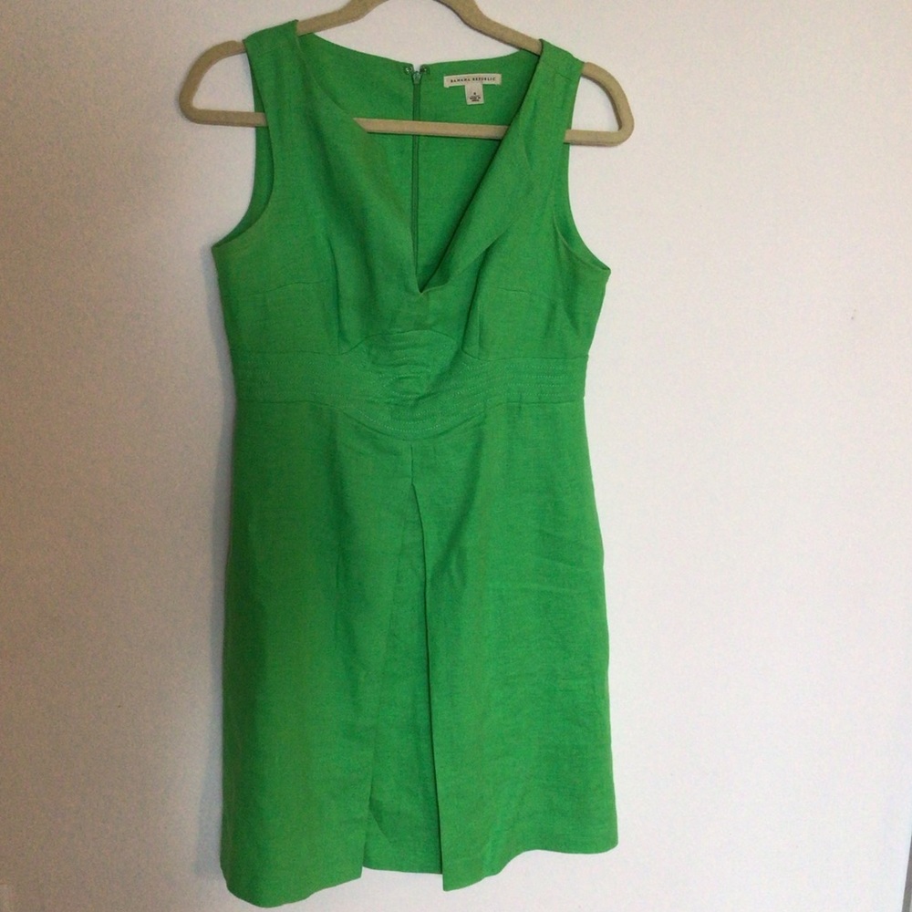 Green Linen Banana Republic Dress